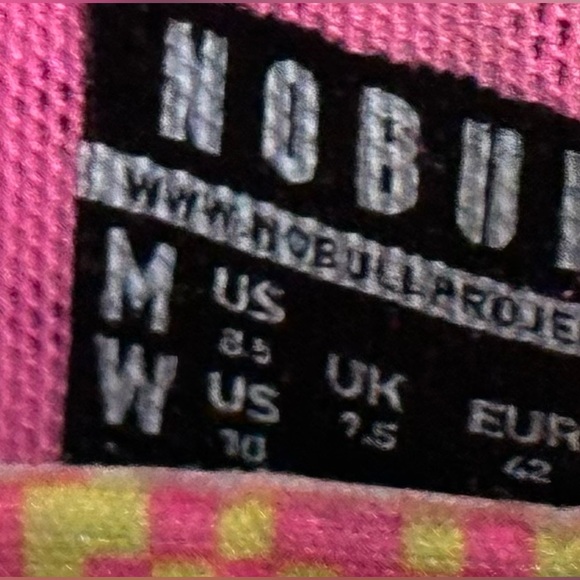 NOBULL Neon Pink Glitch Trainers size 10 women - Picture 9 of 12